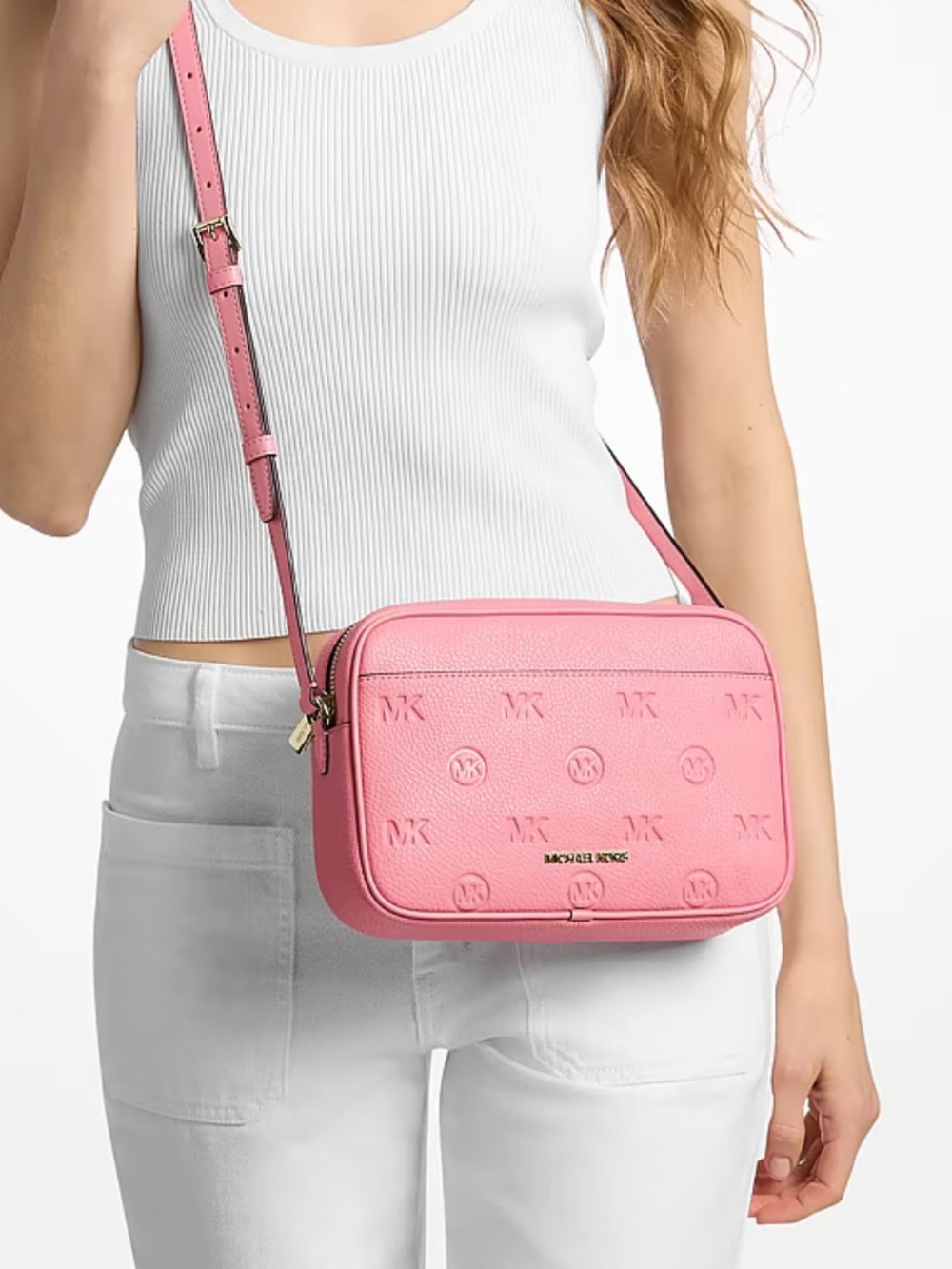Michael Kors Jet Set Travel Lg Logo Debossed EW Camera Crossbody
Carnation
NWT - Picture 4 of 16